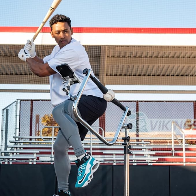 Baseball and Softball Batting Swing Trainer, Attack Tee Helps Master Your Own Perfect Swing Path with AI App Swing Trainer, Perfect for Softball or Baseball Batting