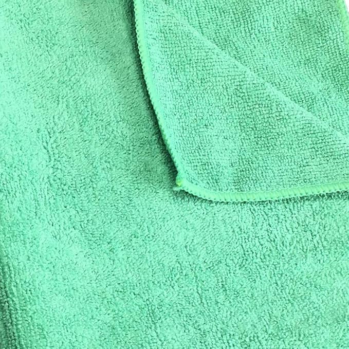 Arkwright Microfiber Gym Towel - Bulk Case of 180 - Super Soft, Quick Dry Workout Sweat Towels, 300 GSM Lightweight & Absorbent for Sports, Working Out, Yoga, and Spa, 16 x 27 in, Green