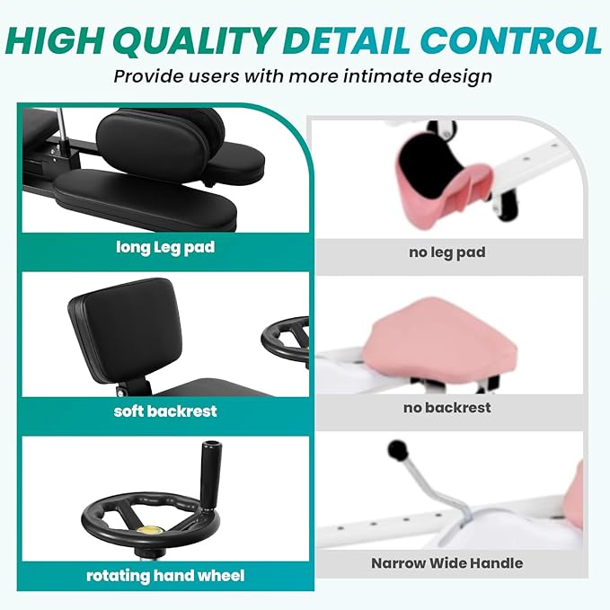 330lbs Leg Stretcher Machine – 240° Hip Stretch for Enhanced Flexibility in Ballet, Dance, Yoga, Gymnastics & Fitness Training