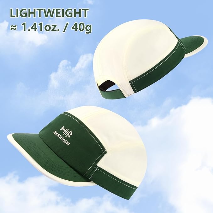 BASSDASH Ultralight UPF 50+ Soft Baseball Caps Unstructured Quick Dry Folding Hat Adjustable for Men Woman Outdoor Activities