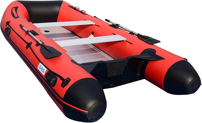 BRIS 12ft Inflatable Boat Inflatable Raft Sport Rescue Diving Boat Fishing Dinghy Tender Pontoon