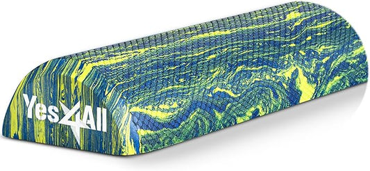 Yes4All EVA Firm Foam Roller for Stretching, Half Yoga Back Roller for Muscle Massage for Pilates, Yoga, Balance & Core Exercises - 12/36 inches