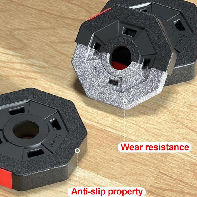 Adjustable Dumbbell Set, 5-44 lbs Free Weight Set with Connector for Barbell, Dumbbells, Push-Up Options, Fitness Exercises for Home Gym Suitable Men/Women