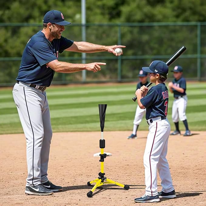 Baseball Tee for Kids,Batting Tee,Softball Tee,Youth Hitting Tee,Teeball Tee,Travel Tee,Easy Adjustable Height