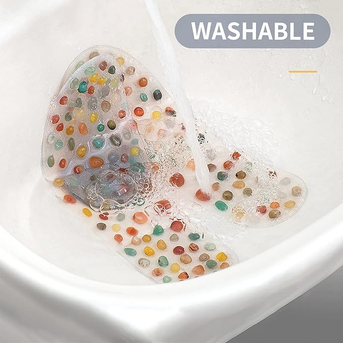 BYRIVER Real Stone Massage Insole Shoes Insert for Men Women, Reflexology Foot Massage Mat, Plantar Fasciitis Massager, Stimulate Pressure Points, Relieve Feet Tension, Gift for Mom Dad (45)