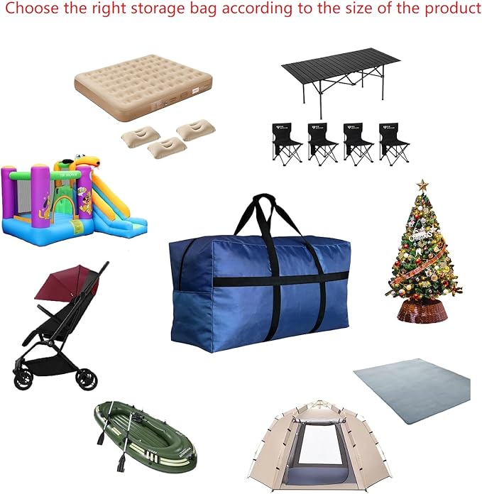 Extra Large Duffle Bag for Travel, Big Foldable Storage Bag - Red