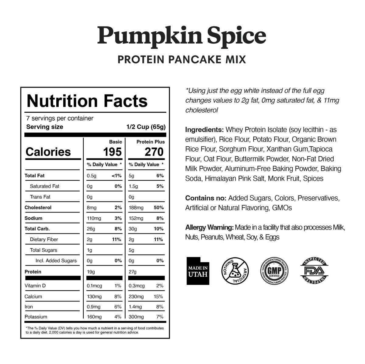 ProDough Shop Buttermilk Pancake and Waffle Mix - Gluten Free, Low Carb, High Protein Pancake Mix - Healthy Pancakes and Waffles for Breakfast or Snack