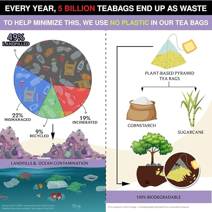 BREWIX, Valerian Comfort Tea for Sleep and Relaxation (25 Pyramid Bags) Caffeine-Free and Calming for Bedtime | Valerian Root, Chamomile & Lavender | Perfect Wellness Sleep