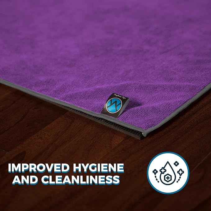 Youphoria Yoga Microfiber Non-Slip Towel - Hot Yoga Mat Towel for Enhanced Grip and Sweat Absorption