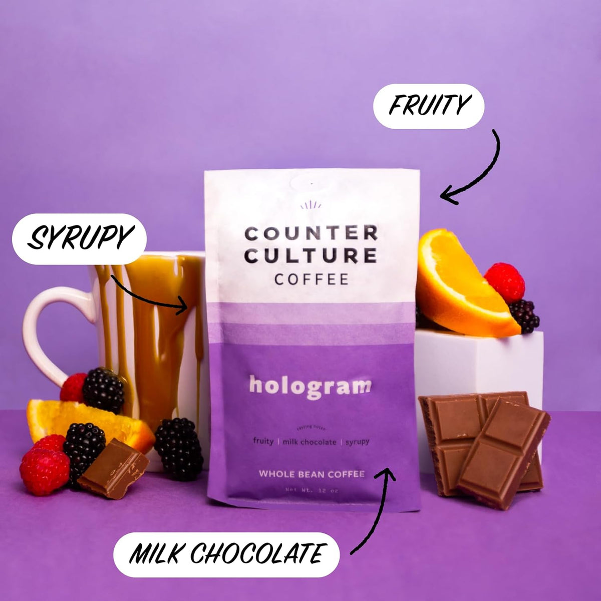 Counter Culture Coffee - Whole Bean Coffee - Freshly Roasted Coffee Beans - Premium Coffee - Multiple Flavors - One 12 Ounce Bag of Each (Hologram)