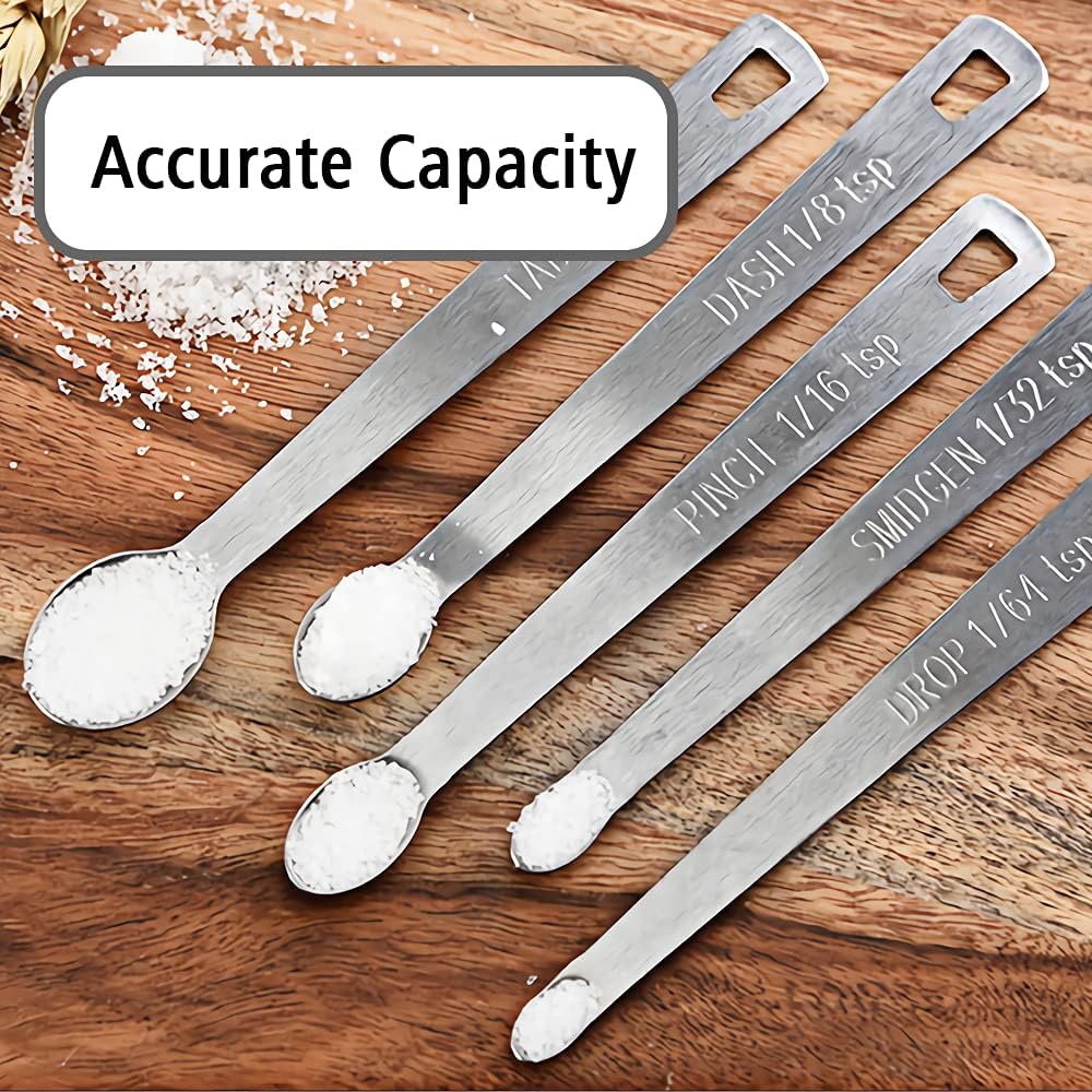 2PCS 1/6 Teaspoon(1/6tsp, 0.83ml) Single Tiny Measuring Spoon, Small Individual Stainless Steel Measure Spoons Only