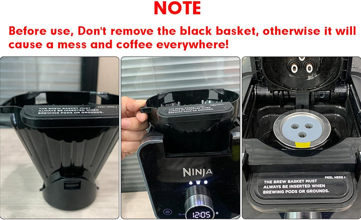 Stainless Steel Reusable K Cups Compatible for Ninja Coffee Maker,Upgrade 6 Pack K Cups Reusable Coffee Pods,Permanent Coffee Filters Fit for Ninja CFP201 CFP300 CFP301 CFP400 (6 Pack)