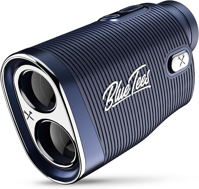 Blue Tees Golf Series 4 ULTRA Golf Rangefinder with Slope Switch, 1200 Yards, OLED Display 6X Magnification Laser Rangefinder, Slope Measurement, Magnetic Strip, Flag Pole Locking with Pulse Vibration
