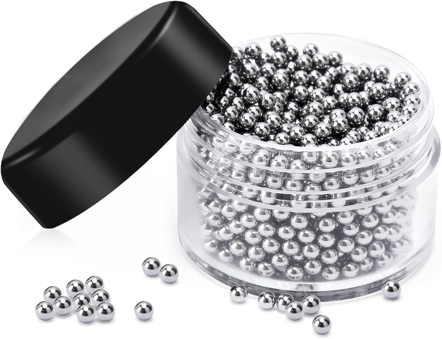 1000 PCS Decanter Cleaning Beads, 304 Stainless Steel Cleaning Balls for Glassware, Reusable Cleaning Beads for Wine Decanters Water Bottle Carafe and Vase