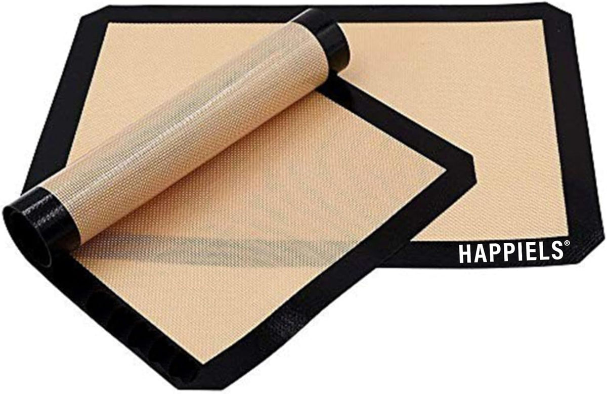 NonStick Baking Mats for 15 inch Sheets 2-Pack | Silicone Nonstick Baking Mats 10 x 15 inches | Cookie Sheet Mat 10x15 | | Silicon Mats 15x10 in