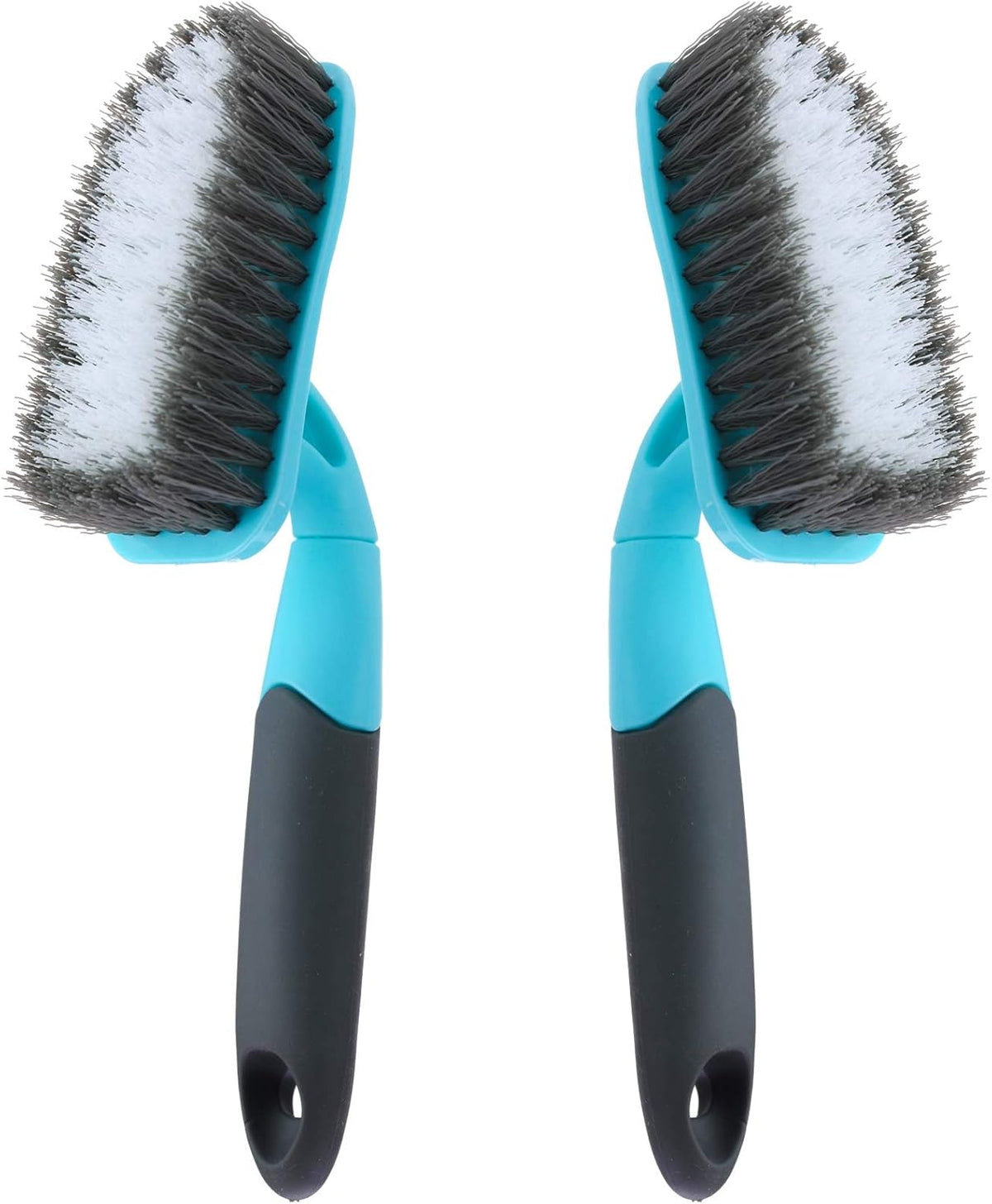 2-Pack Scrub Brush for Cleaning with Long Handle, Medium Firm Brush Bathroom Cleaning Supplies and Bathtub Cleaner and Shower Cleaning, Multi-Scene Use for Kitchen or Carpet