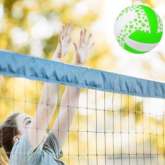 Beach Volleyball Official Size 5 Soft Waterproof Volleyball Sand Sports PU Ball for Indoor, Outdoor, Pool, Gym, Training