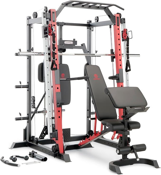 Marcy Smith Machine Cage System Home Gym Multifunction Rack, Customizable Training Station