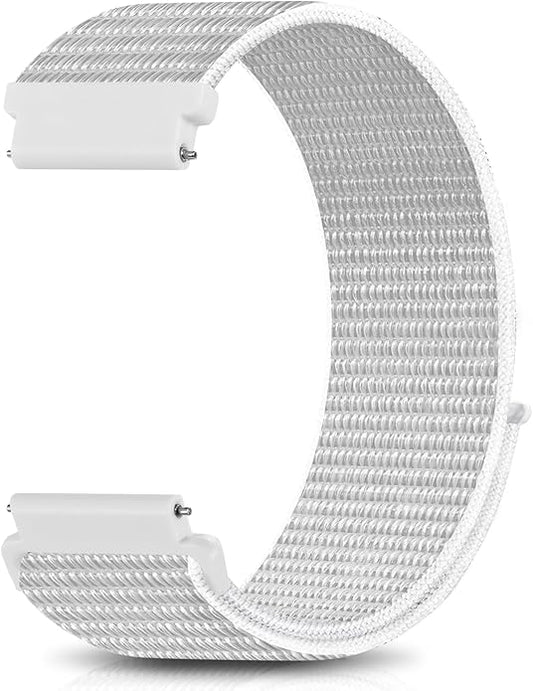 18mm 20mm 22mm Hook and Loop Watch Band Compatible with Garmin Vivoactive 5/ Vivoactive 6/ Vivoactive 3, Soft Nylon Breathable Sport Strap for Venu 2S/ Venu3S/ Forerunner 265s,Venu 3/ Venu 2 Men Women