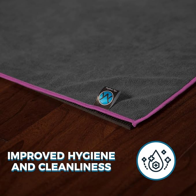 Youphoria Yoga Microfiber Non-Slip Towel - Hot Yoga Mat Towel for Enhanced Grip and Sweat Absorption
