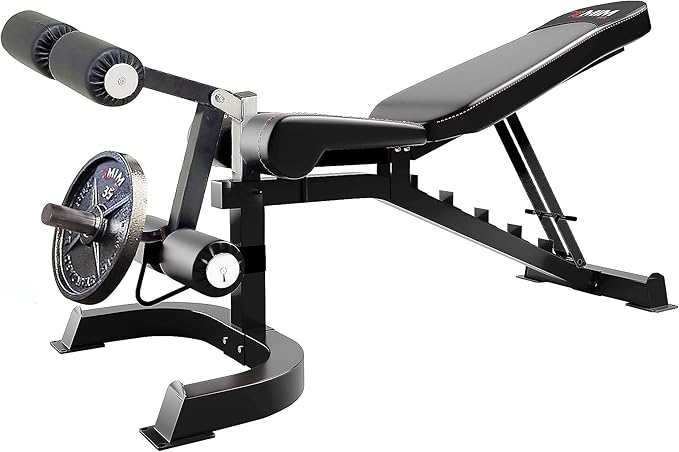 MiM USA Hercules EX, Commercial All in One Gym Machine w/400 lb Weight Stack, Adj Bench, Jammer Arms, Leg Press, Leg Extension, Arm Curl, LAT Seat & Complete Attachment