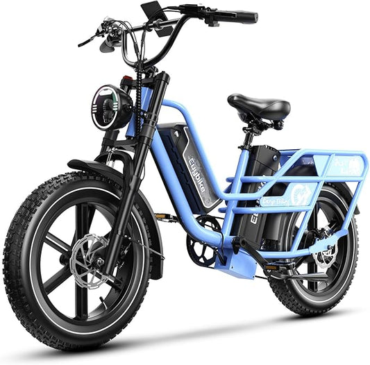 1500W Electric Bike for Adults,48V 20/60Ah Removable Battery Max Range 80Miles & 30MPH Electric Bicycle,20''×4" Fat Tire Ebike,Adult Electric Bicycles for Commute Beach Snow,E-Bike UL Certified