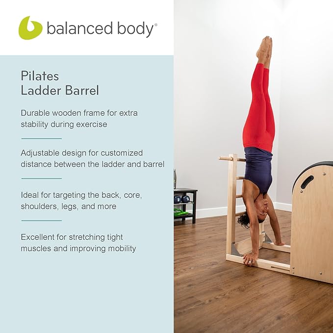 Balanced Body Ladder Barrel Pilates Equipment, Pilates Exercise Equipment for Building Strength and Flexibility, Strength-Training Tool, Workout Equipment for Home Pilates Gym or Studio Use