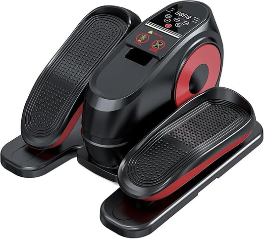 2025 New Under Desk Elliptical Machine, Electric Ellipse Leg Exerciser Pro As Seen On TV with 16 Adjustable Speed, Quiet and Fully Assembled with Remote Control & Non-Slip Foot Straps