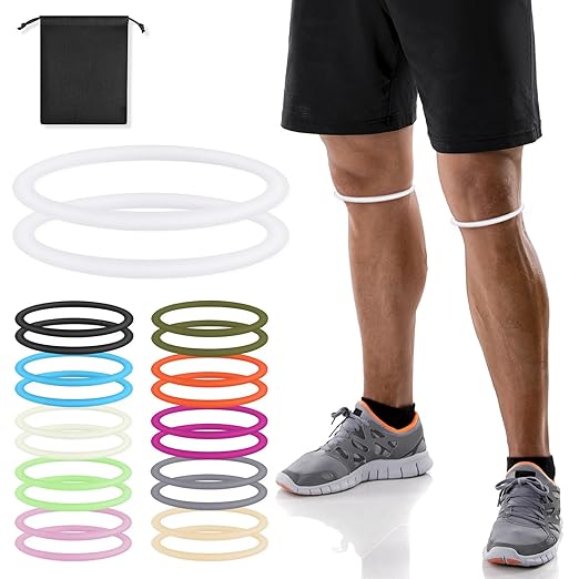 2-Pack Patellar Strap for Knee Pain Relief-Breathable & Lightweight Patellar Tendon Support Strap for Basketball, Running, Hiking-Stabilizing Knee Brace for Men, Women & Kids(White)