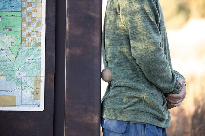 Travel Cork Massage Ball | Lightweight, Sustainable Alternative to Lacrosse Ball for Muscle Pain Relief (2 Piece Assortment, Sanded Cork)