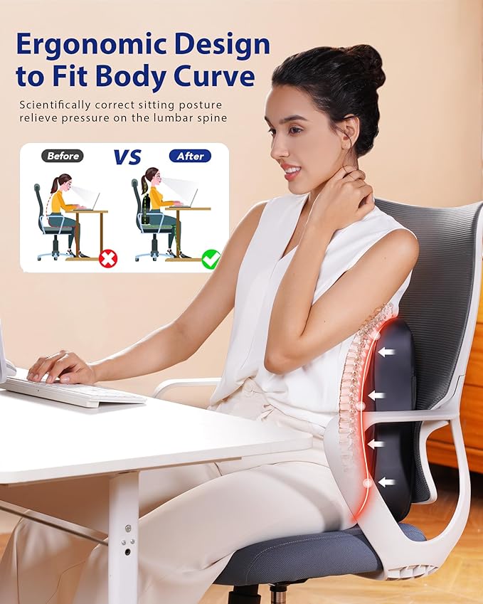 Boriwat Back Massager with Heat, Shiatsu 4D Kneading Rolling Up and Down Back Massage for Pain Relief Deep Tissue, Track-Guided & Lower Back Massager for Lumbar, Shoulder, Gifts for Women Men Mom Dad