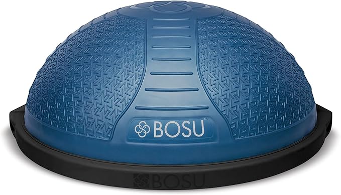 BOSU NexGen 25IN Home Fitness Exercise Gym Strength Flexibility Balance Trainer with Rubberized Non Skid Surface and Hand Air Pump