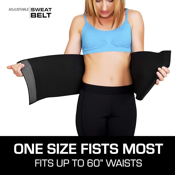 Aduro Waist Trainer for Men Women Sweat Belt Trimmer Body Shaper Exercise Belt