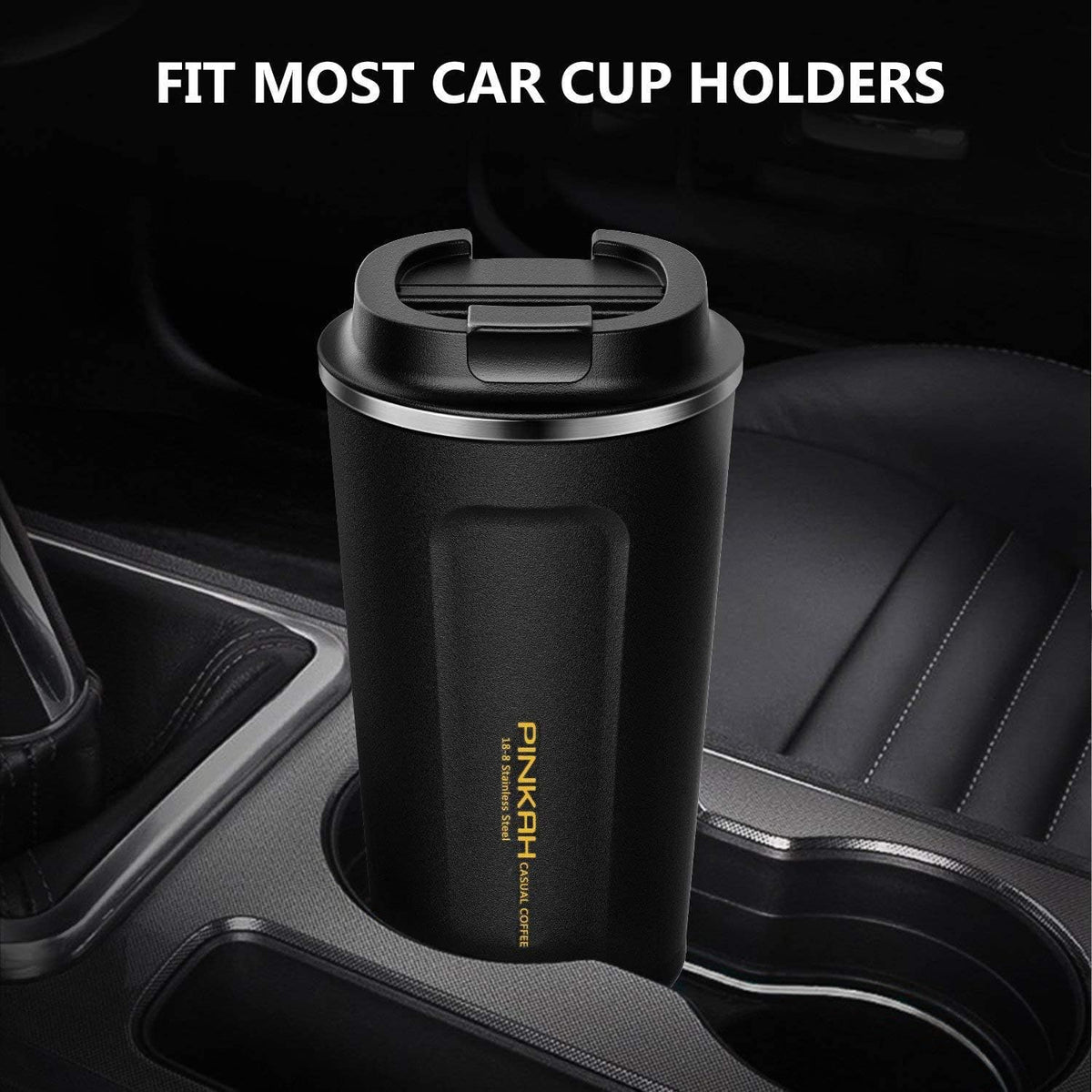 12OZ Travel Coffee Mug, Double Walled Stainless Steel Insulated Vacuum Coffee Tumbler, Thermal Cup with Lid, for Hot and Cold Drinks