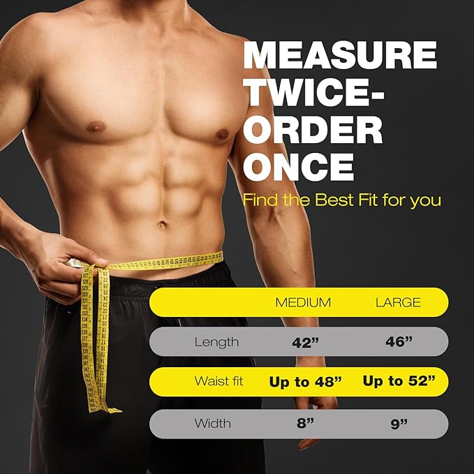 ActiveGear Premium Waist Trimmer & Trainer Belt for Men and Women - Sweat-Enhancing Slimming Wrap for Stomach, Adjustable Fit