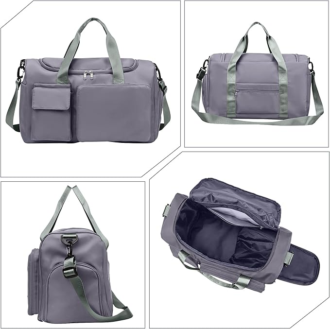 Supercenter Gym Bag, For Both Men and Women, Foldable, With Shoe Compartment and Wet/Dry Compartment