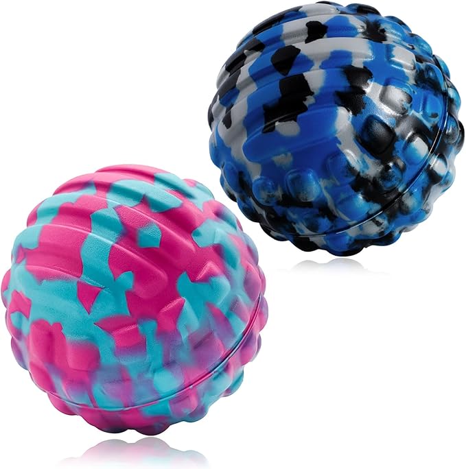 Deep Tissue Massage Ball for Exercise & Recovery - SGS Certification - Targets Back, Shoulder, Legs&Feet - Relieves Muscle Knots, Joint Pain&Tightness, Pressure Point Therapy- Myofascial Release Ball