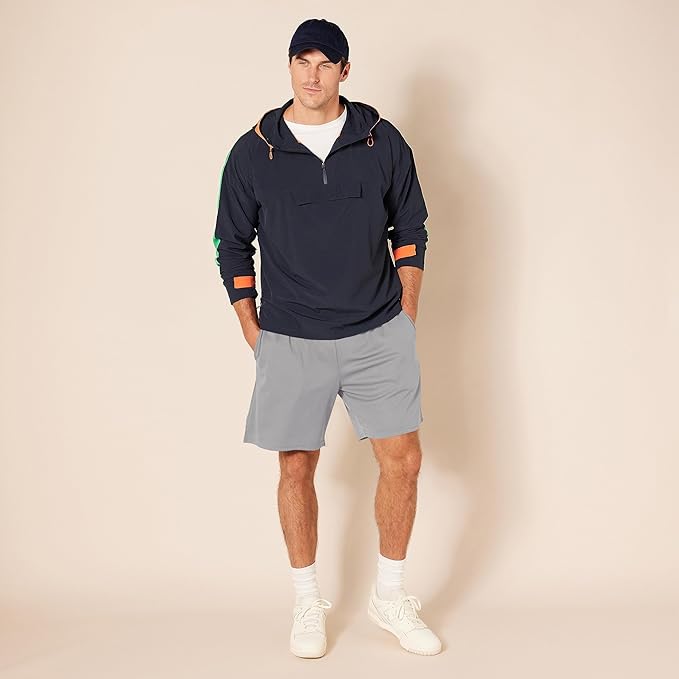 Amazon Essentials Men's Performance Tech Loose-Fit Shorts (Available in Big & Tall), Pack of 2