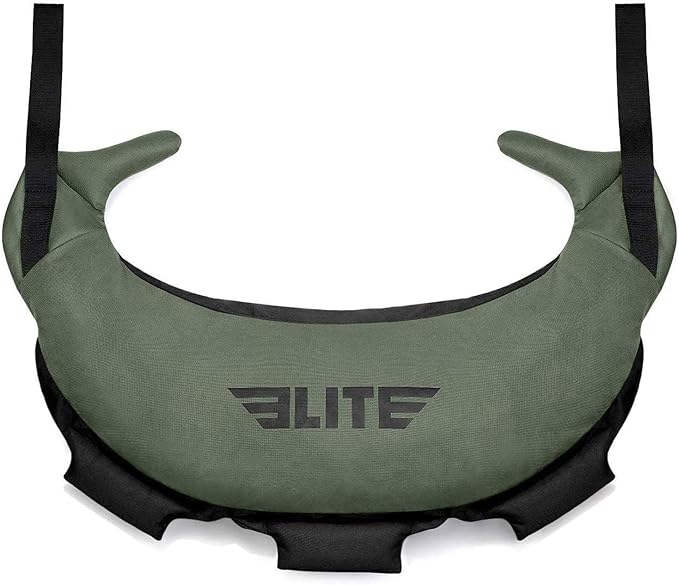 Elite Sports Bulgarian Canvas Bag, Fitness Canvas MMA Gym Cross Workout Training Sandbag 17, 25, 33, 45 lbs (UNFILLED)