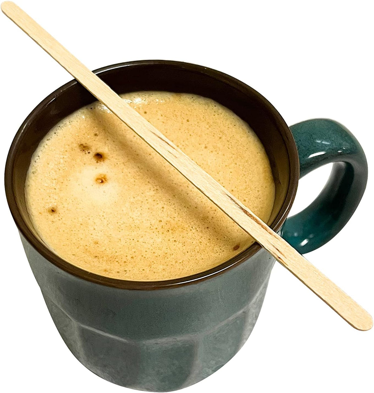 4,000 Count | KingSeal Natural Birch Wood Coffee Beverage Stirrers, Stir Sticks, Waxing Sticks, 5.5 Inches, Round End - 4 Packs x 1000 Stirrers