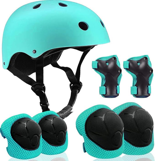 Adjustable Helmet for Ages 5-16 Kids Toddler Boys Girls Youth,Protective Gear with Elbow Knee Wrist Pads for Multi-Sports Skateboarding Bike Riding Scooter Inline skatings Longboard Roller Skate