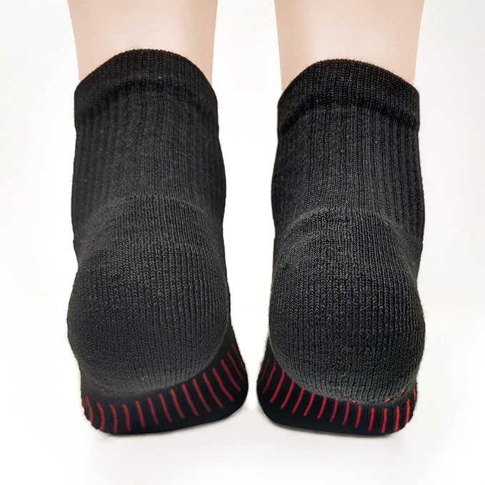 BERING Men's Athletic Ankle Socks Cushioned Quarter Running (6 Pairs)