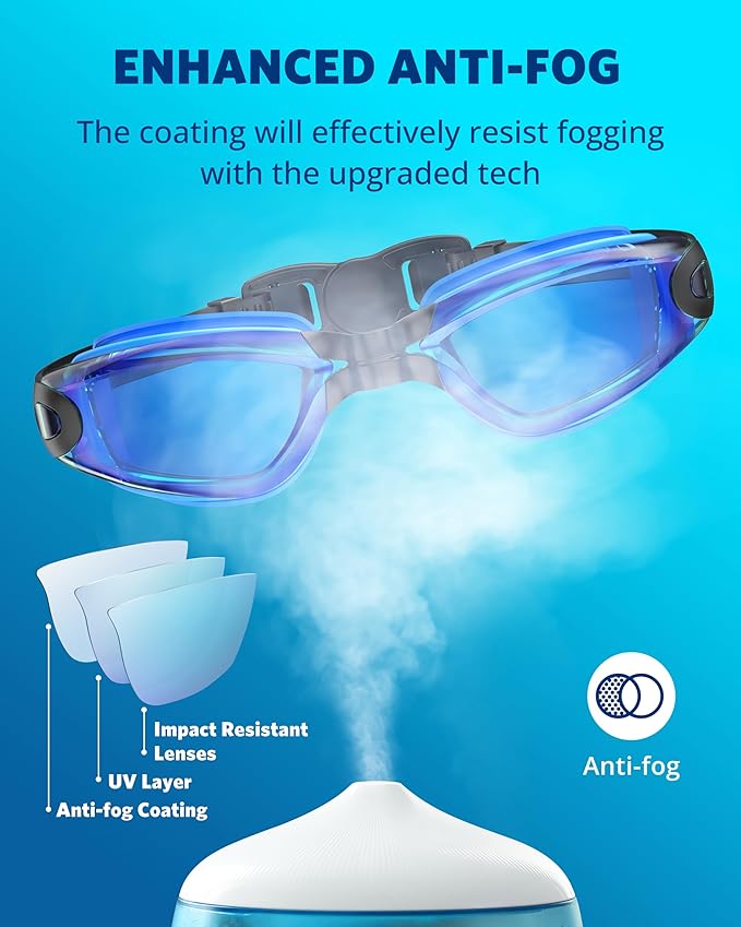 Aegend Swim Goggles, Swimming Goggles No Leaking Full Protection Adult Men Women Youth