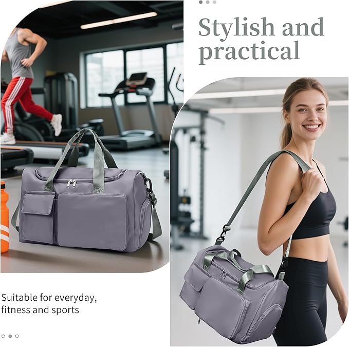 Supercenter Gym Bag, For Both Men and Women, Foldable, With Shoe Compartment and Wet/Dry Compartment