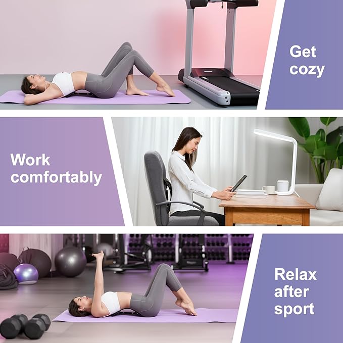 Back Stretcher for Lower Back Pain Relief，Adjustable, Portable, Durable-Unique Labor Day & Back to School Gifts,Sports Fitness Relaxations Gift，Home Office Travel Essentials.