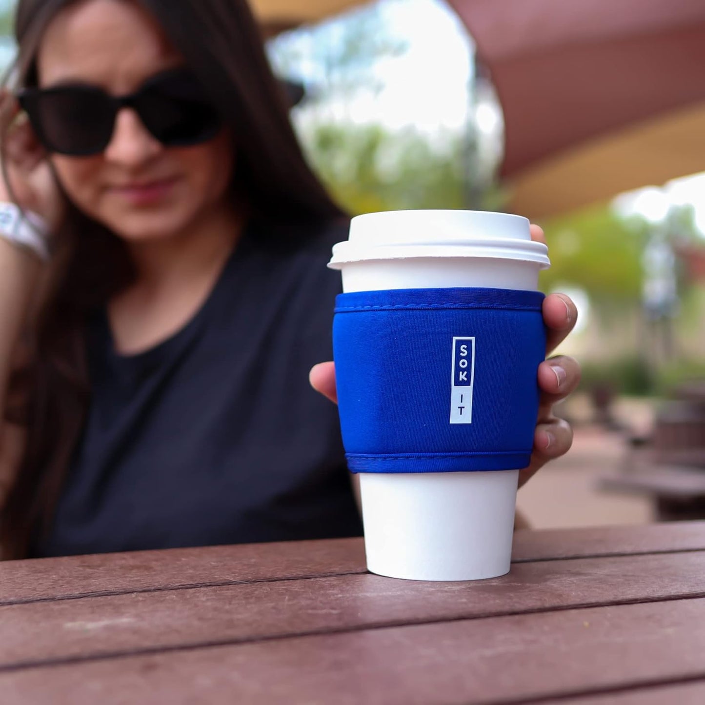 Sok It HotSok Coffee & Tea Reusable Insulated Neoprene Cup Sleeve (Main Squeeze)