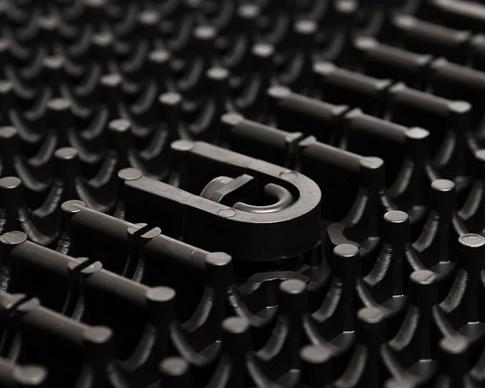 Big Floors 3X3DKMAPLEFLOOR Interlocking Lightweight Plastic Modular Dance Floor Kit (3' x 3'), Dark Maple, 21 Piece