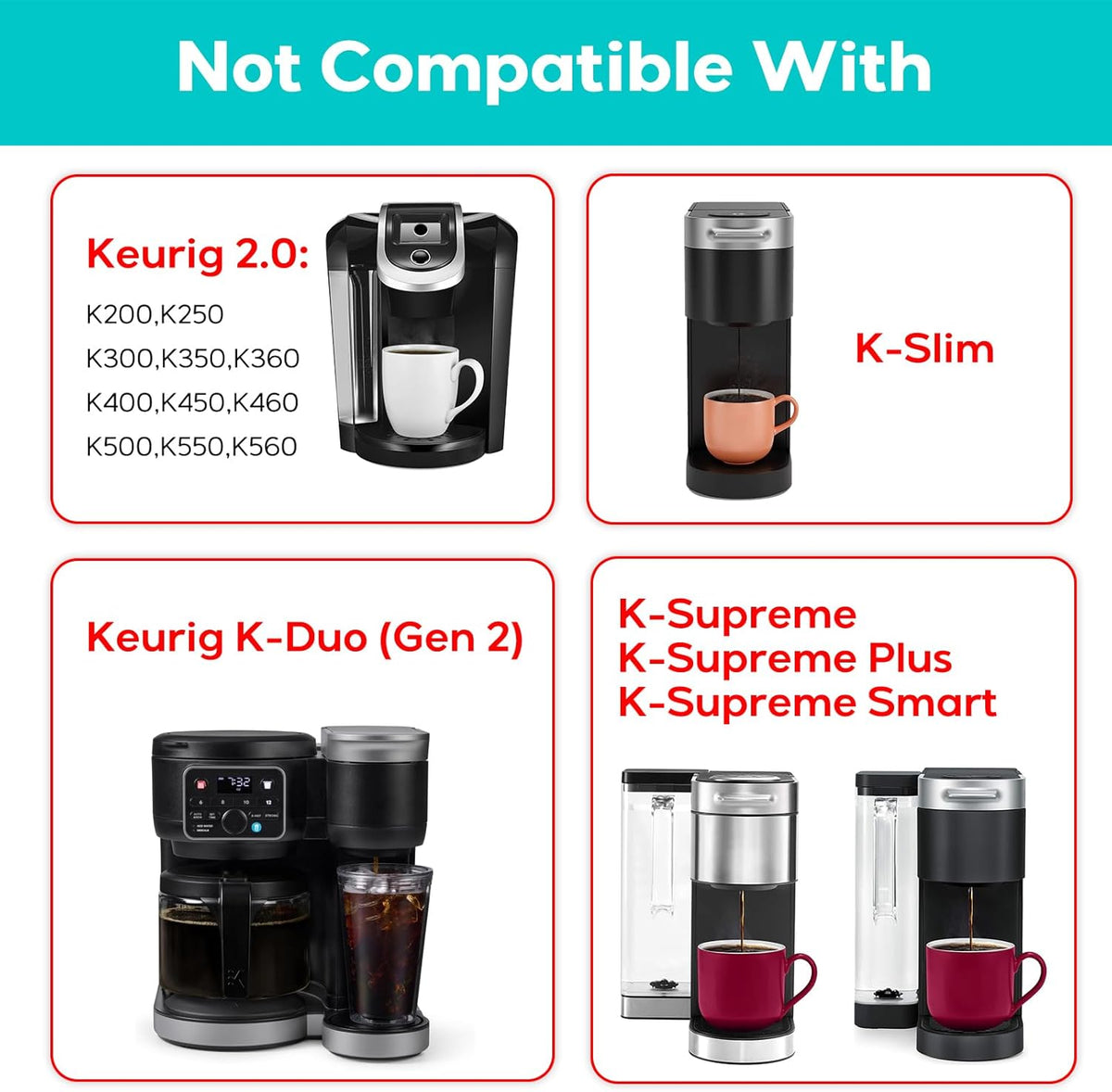CASABREWS CASKF01 Reusable K Cups Coffee Pods for Keurig, Universal Stainless Steel Refillable Reusable K Cup Coffee Filters Compatible with Keurig 1.0 Coffee Machines, Eco-Friendly, BPA-Free
