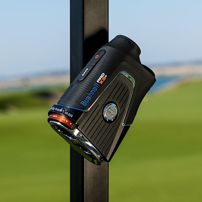 Bushnell Pro X3+ Golf Rangefinder with Wind Speed and Direction,1300 Yard Range,7X Magnification, Pin Locking with Visual Jolt