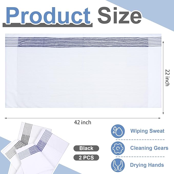 Mixweer Caddy Golf Towel 22" x 42" Large Caddy Towel Camping Sport Towels Cotton Soft Towels for Man Golf Lovers